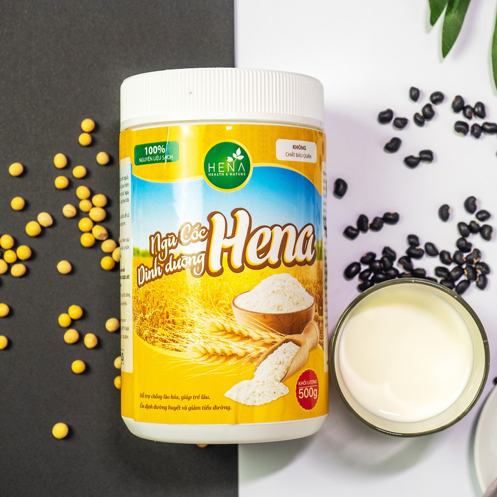 Nghệ Viên Mật Ong Hena 300G + Ngũ Cốc Dinh Dưỡng Tăng Cân Hena 500G [100% Lành Tính Đẩy Lùi Đau Dạ Dày Hiệu Qủa]