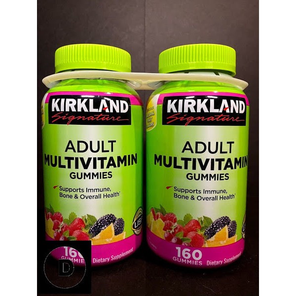 Kẹo dẻo vitamin người lớn Kẹo dẻo Kirkland Signature Adult Multivitamin Gummies 160 viên