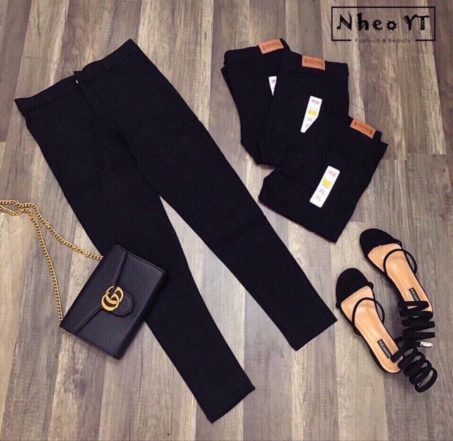 Quần legging cúc cạp cao kaki