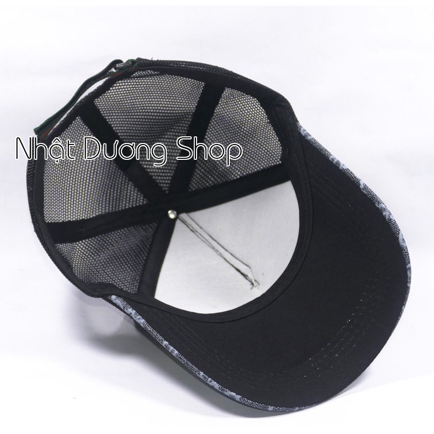 Nón kết lưới thêu họa tiết đầu cọp ngầu, con Hổ phong cách, cá tính pha chút bụi bặm thích hợp cho các bạn nam và nữ