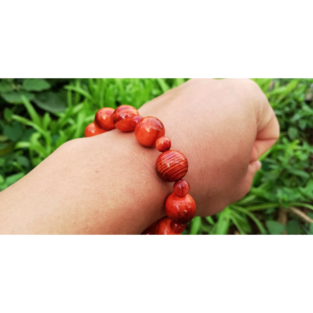 Vòng Mân Côi - Tràng hạt gỗ Huyết Long - hạt 12ly cho nam - Nhà Sách Công Giáo Việt Nam