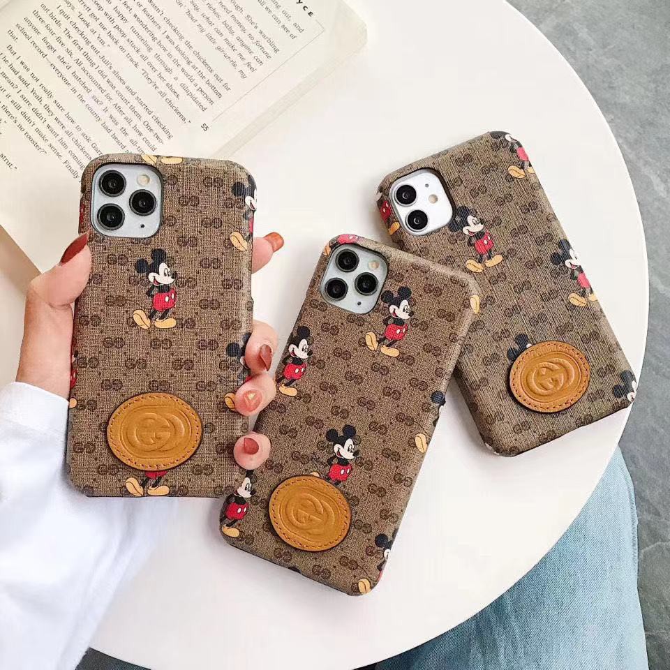 DISNEY Ốp Điện Thoại In Logo Gucci Mickey Sang Trọng Cho iphone 13 Pro Max 13Pro 13mini 11 Pro 7 plus 8 8plus X XS XR Max SE 12 12Pro 12 Pro Max 12