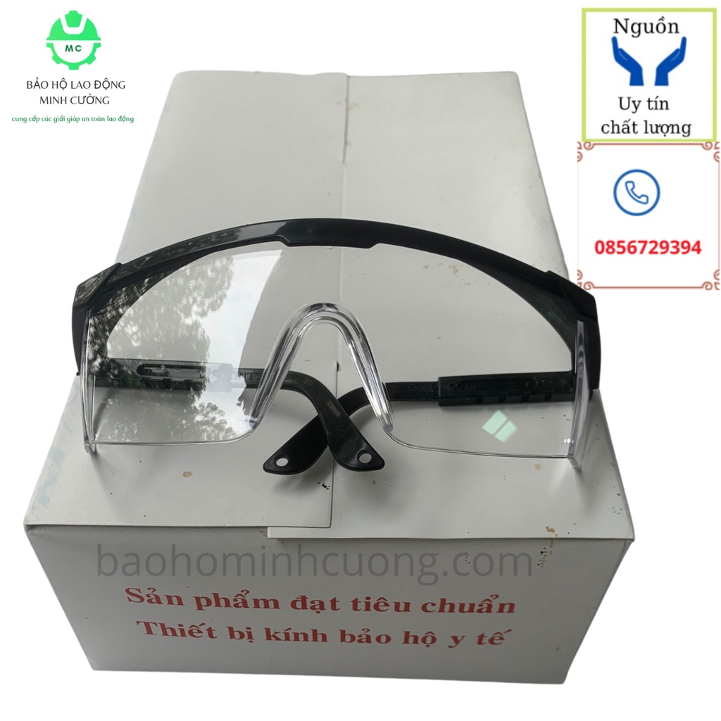Kính bảo hộ, kính Trắng và Râm chống bụi mắt kính phòng dịch đi đường