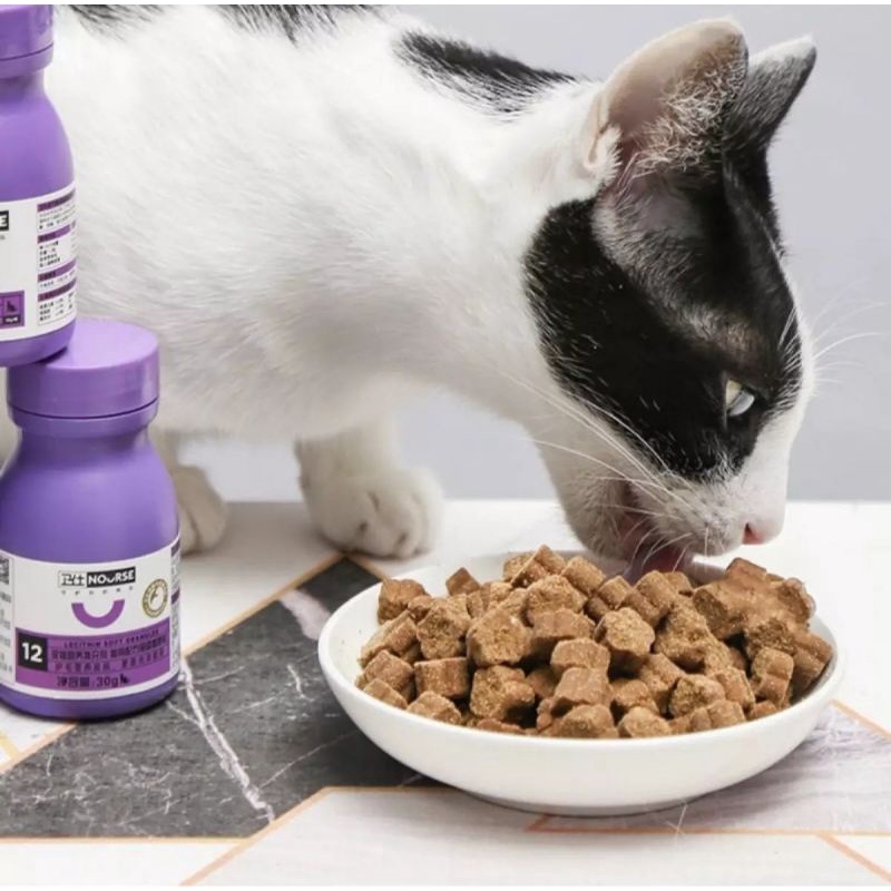 [Nourse 12] Dưỡng lông cho mèo - viên mềm thơm ngon ngăn ngừa rụng lông và phục hồi da lông cho mèo