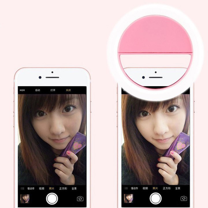 Đèn Led Selfie Light hỗ trợ chụp ảnh, livestream, thiết kế tại Hàn Quốc, đèn kẹp flash gắn với điện thoại