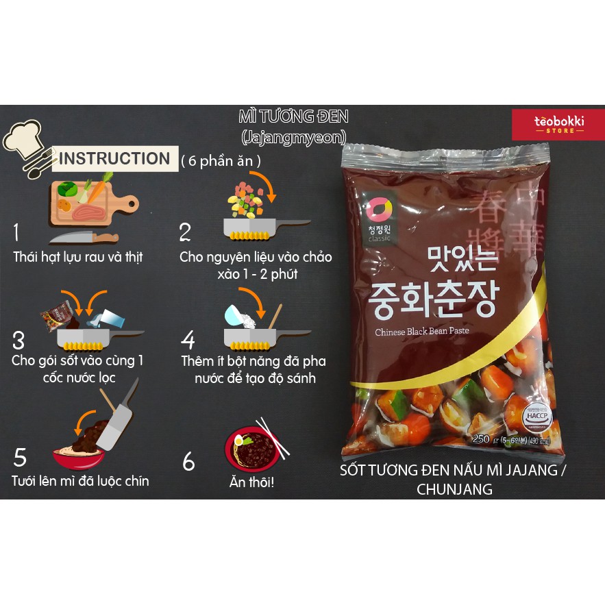 Combo nấu mì tương đen