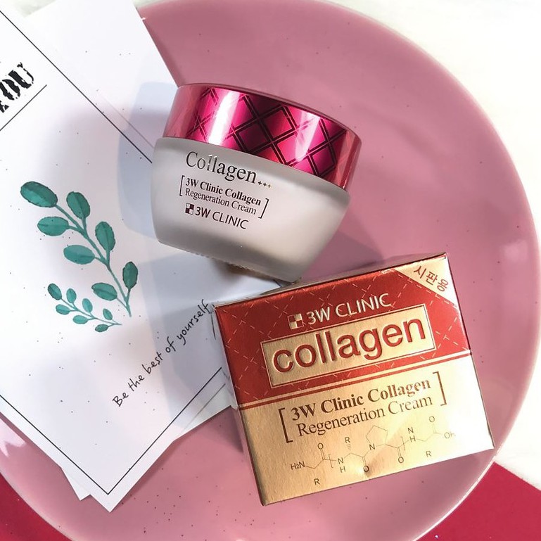 Kem Dưỡng Da Ngăn Ngừa Lão Hóa 3W Clinic Collagen Regeneration Cream