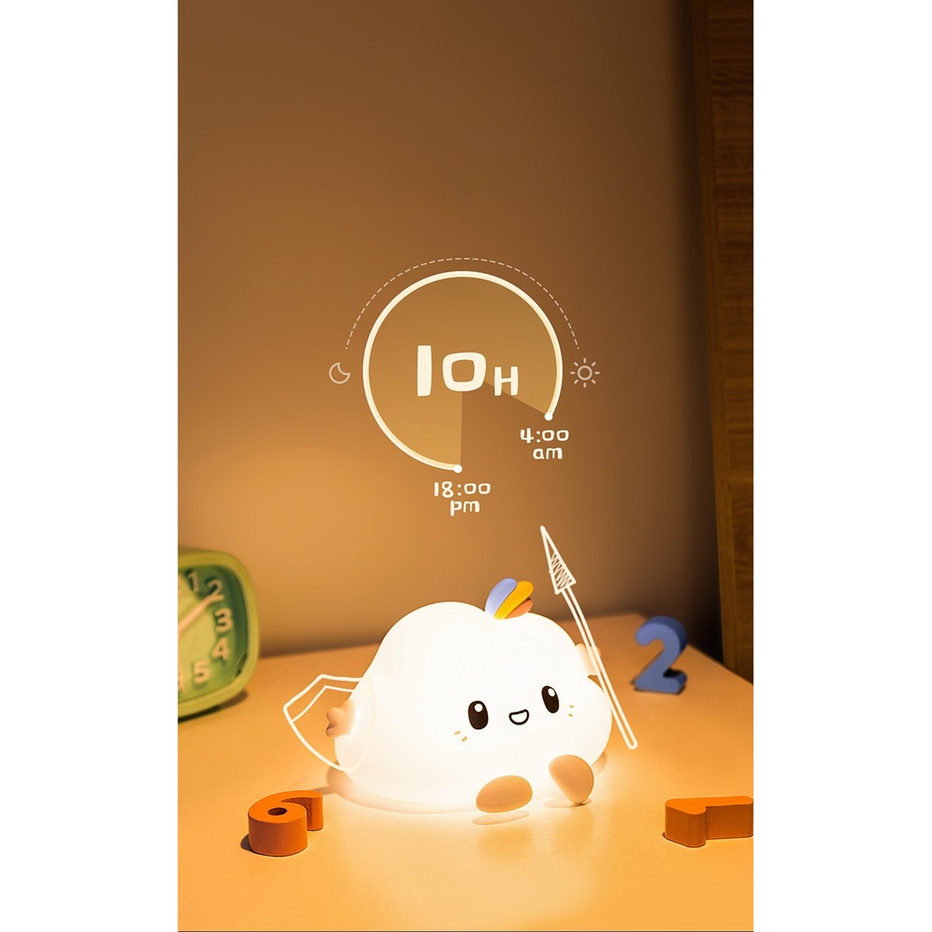 Đèn ngủ silicon Đám mây dễ thương có điều khiển từ xa 16 màu Đồ trang trí Quà tặng đẹp