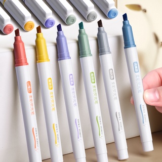Bút highlight Pastel dạ quang đánh dấu nhiều màu siêu xinh siêu tiện lợi 6 Màu Sắc Trẻ Trung