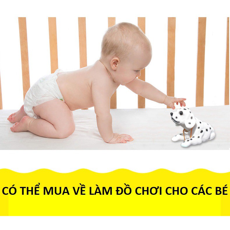 Chó lắc lư trên xe hơi - Trang trí taplo ô tô, chó gật gù, lúc lắc -TC AUTO