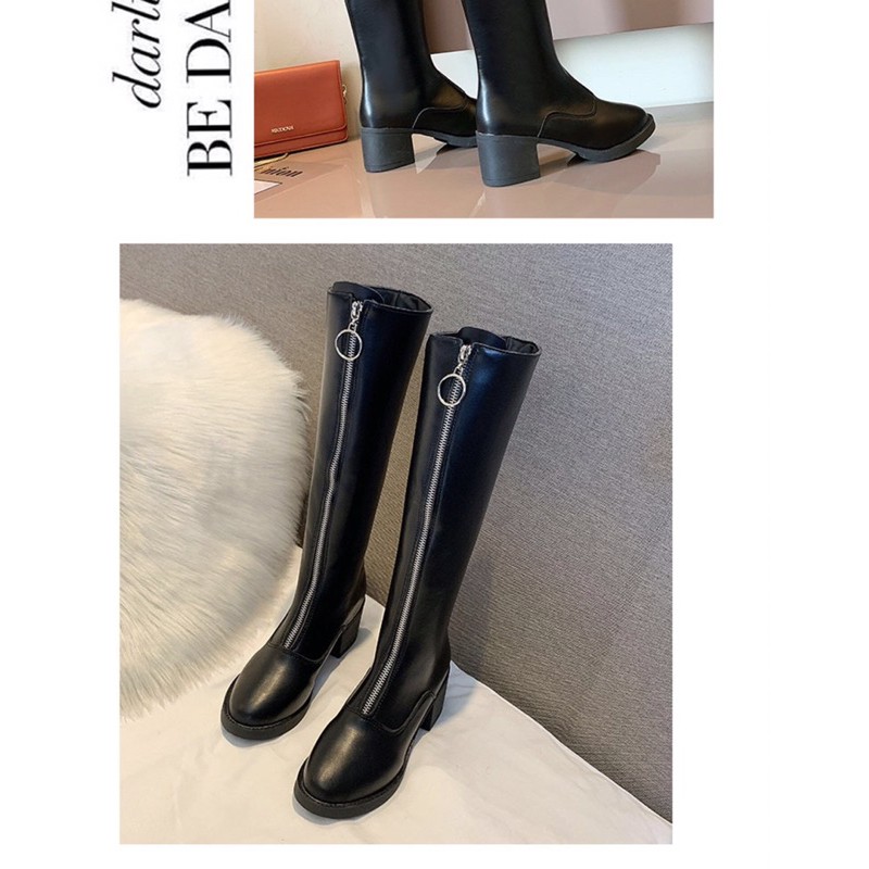 BOOTS DA KHOÁ TRÒN TRƯỚC