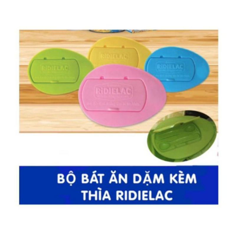 bộ chén ăn dặm 2 ngăn kèm muỗng