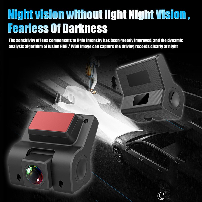 (Hàng Mới Về) Camera Hành Trình Ban Đêm 720p Hd Màn Hình Lcd Cảm Ứng G Cho Xe Hơi