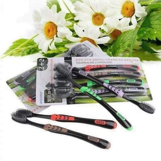 Vỉ 4 bàn chải đánh răng sợi tre