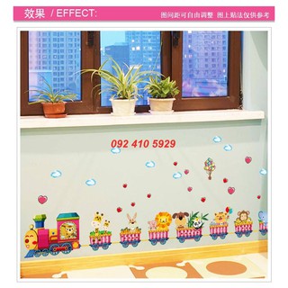 Decal dán tường đoàn tàu vui vẻ