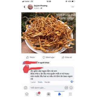 Nấm trùng thảo 100g giúp bổi bổ cơ thể