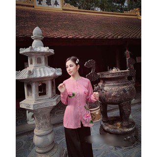 😍áo dài ba ba thêu sen cao cấp