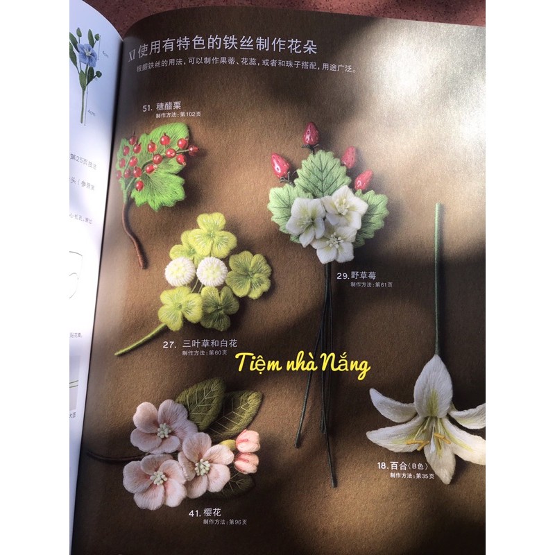 Tập thêu và cách làm hoa 3D