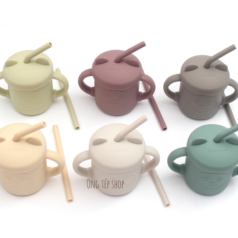 Bát ăn dặm silicon chống lật, khay ăn dặm silicon, yếm ăn dặm silicon Samimi