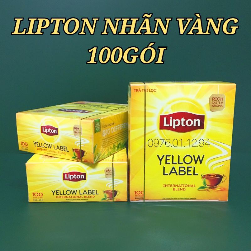Trà Lipton túi lọc Yellow Label Tea 100 gói
