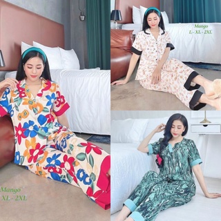 ✅BIGSIZE (60-75KG)PIJAMA LỤA TAY NGẮN,ĐỒ BỘ SAU SINH, ĐỒ BỘ SIZE TO, ĐỒ DÀNH CHO NGƯỜI MẬP✅