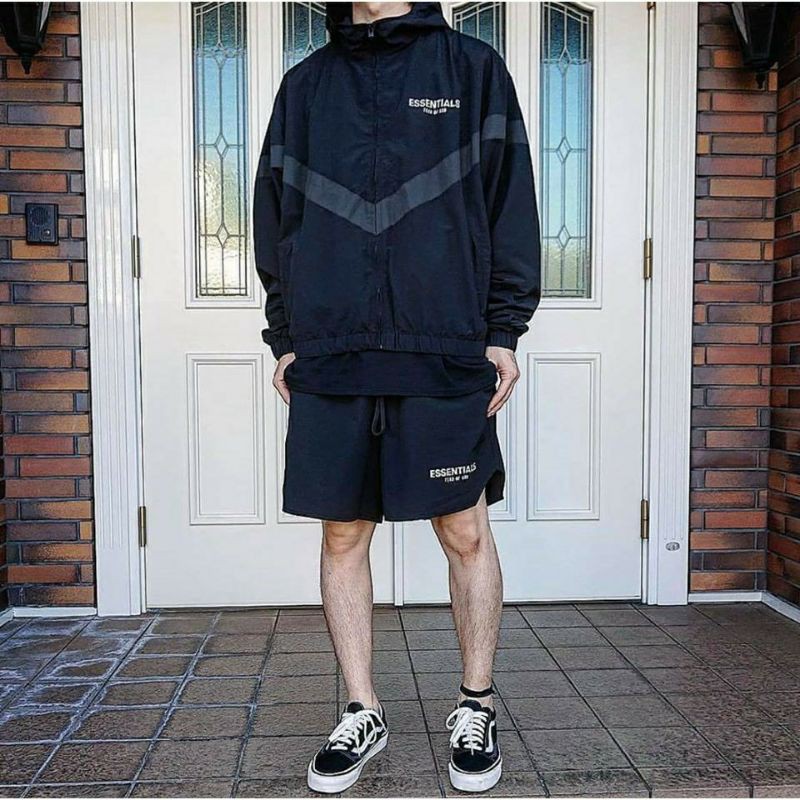 Áo Khoác dù Jacket ESSENTIALS form rộng unisex (Ảnh thật)
