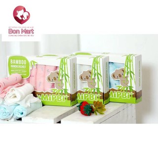 Khăn sữa sợi tre 3 lớp mipbi 6c/ hộp