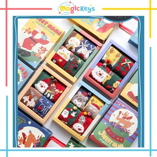 Hộp Quà Giáng Sinh 4 Đôi Tất Chân Dài Sweet Nana. Quà Tặng Noel, Phụ Kiện Xinh GSCN69NYN162