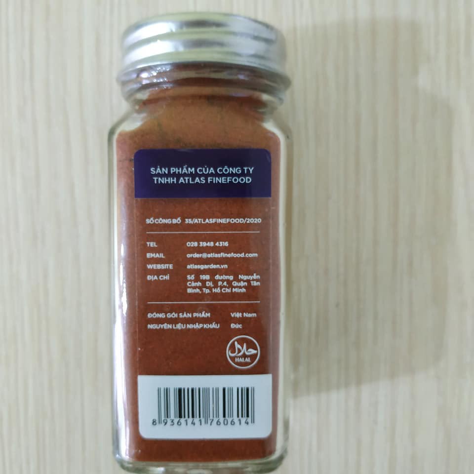 Cayenne Powder Bột ớt hữu cơ cayenne 64g Nutri Garden