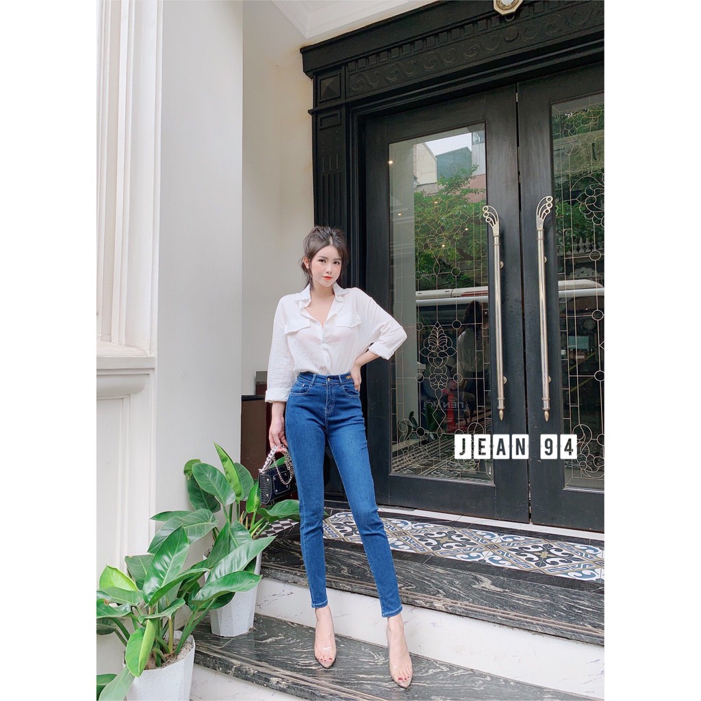 Quần Bò Nữ 🎄FREE SHIP🎄 Quần Jean Nữ Dáng Ôm Skinny 2 Màu Siêu Hot,Co Giãn 4 Chiều - BY958