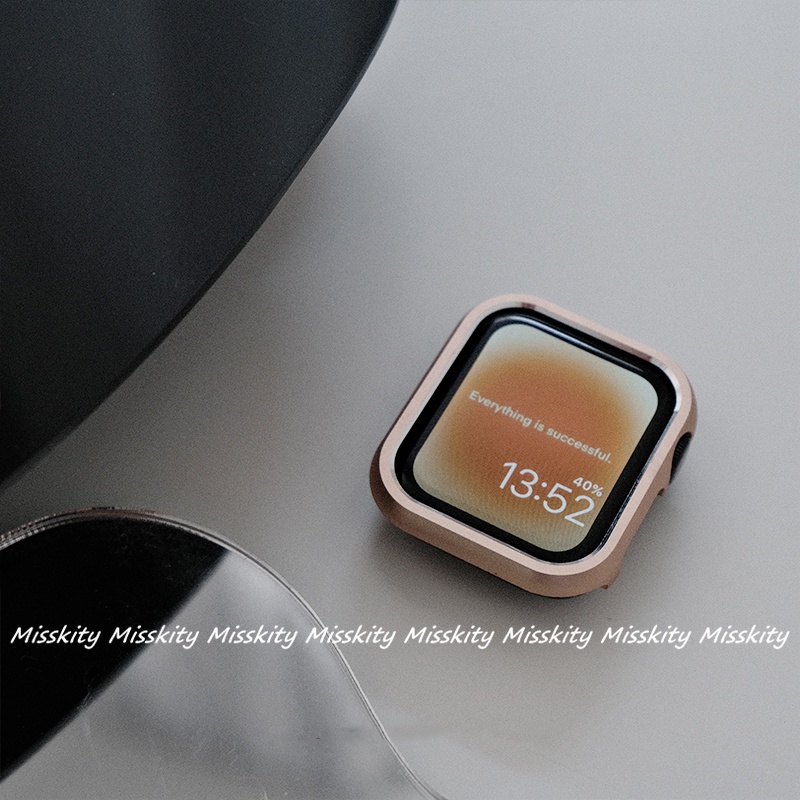 Ốp Bảo Vệ Khung Kim Loại Dành Cho Đồng Hồ Thông Minh Apple Watch SE 7 6 5 4 3 2 1 SE 45mm 41mm 42mm 38mm 40mm 44mm