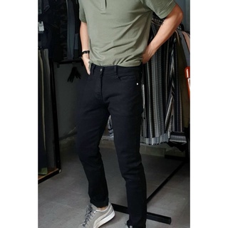QUẦN JEAN  ĐEN Nam co giãn Form slim fit ôm chân, chất lượng xuất khẩu