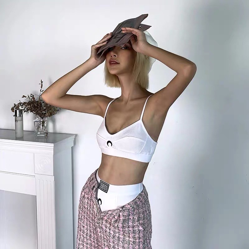 Bộ Đồ Lót Mặt Trăng Thể Thao Cạp Cao Set Bikini Cá Tính