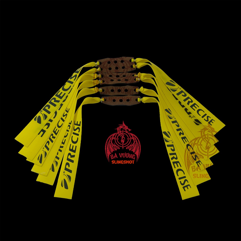 Combo 5 Dây Ná Cao Su, dây chính hãng precise độ dày 0.75mm màu vàng cao cấp cho độ chính xác cao