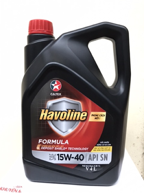 Nhớt động cơ ô tô xăng Havoline Formula 15w40 4L