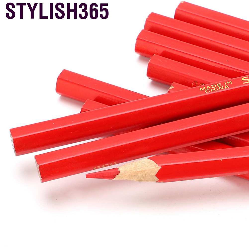 Set 10 Bút Chì Đánh Dấu Màu Đỏ Phong Cách365