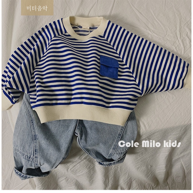 Áo thun dài tay dáng rộng thời trang hàn quốc dành cho bé trai