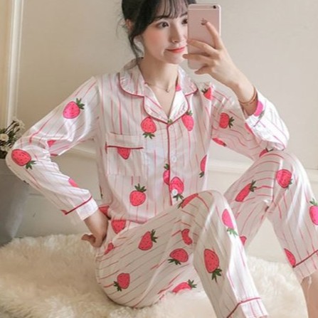 Bộ Ngủ Lụa Băng BigSize 70kg  Đồ Bộ Dâu Dễ ThươngIVY104
