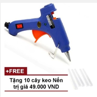 Súng bắn keo Nến (Xanh) + Tặng 10 cây keo tiện dụng