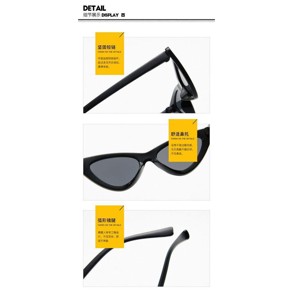 Kính Mát Mắt Mèo Tam Giác Cho Bé