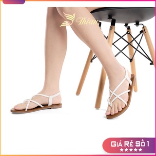 Sandal dây mảnh đế bằng 1 phân xỏ ngón - Hàng VNXK