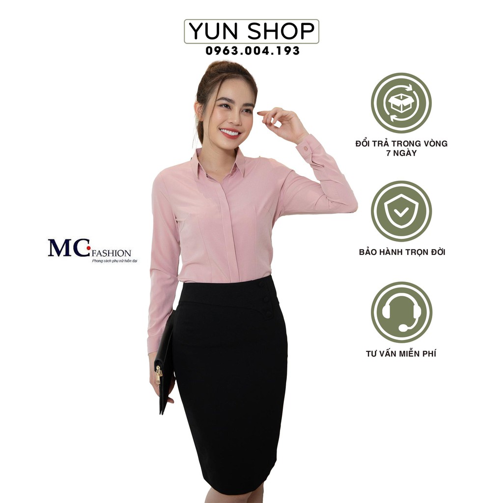 Áo Sơ Mi Dài Tay Công Sở - MC Fashion A0198 Màu Hồng Đỗ