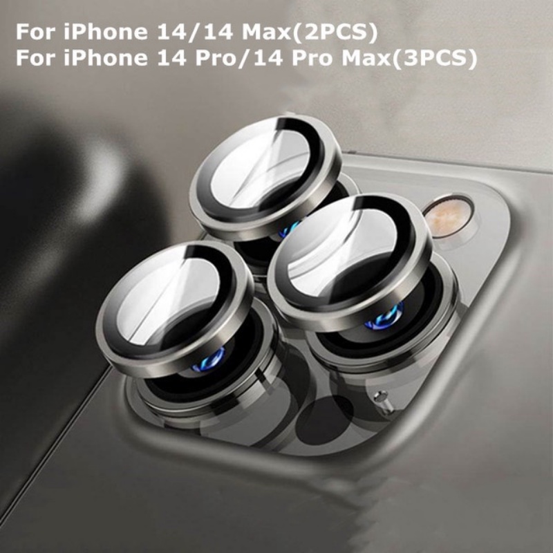 Kính Viền Kim Loại Bảo Vệ Camera Sau Cho iphone 14 pro Max iphone 12 pro Max Plus 13 pro