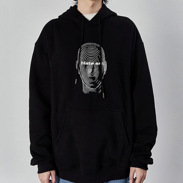 Áo Hoodie Dáng Rộng In Họa Tiết Cá Tính Dành Cho Nam