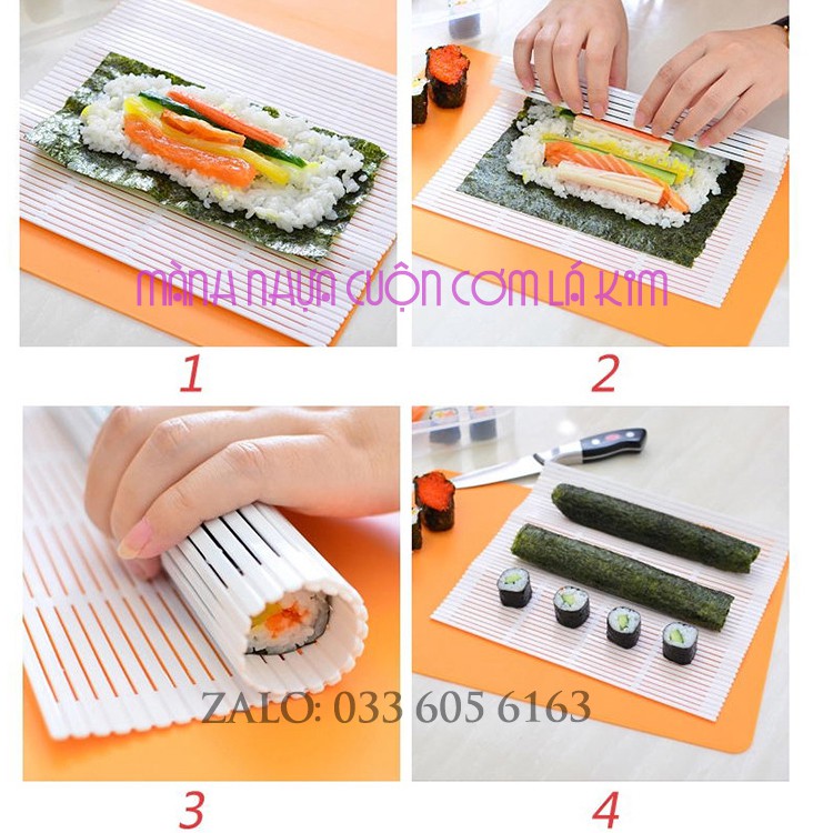 Mành nhựa Cuộn Cơm , Rong Biển Kimbap, Cuốn Sushi Nhật Bản
