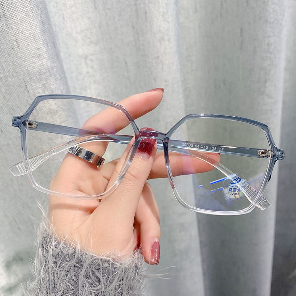 Mắt kính đọc sách gọng trong suốt siêu nhẹ chống ánh sáng xanh kiểu Hàn Quốc cổ điển cho nam và nữ
