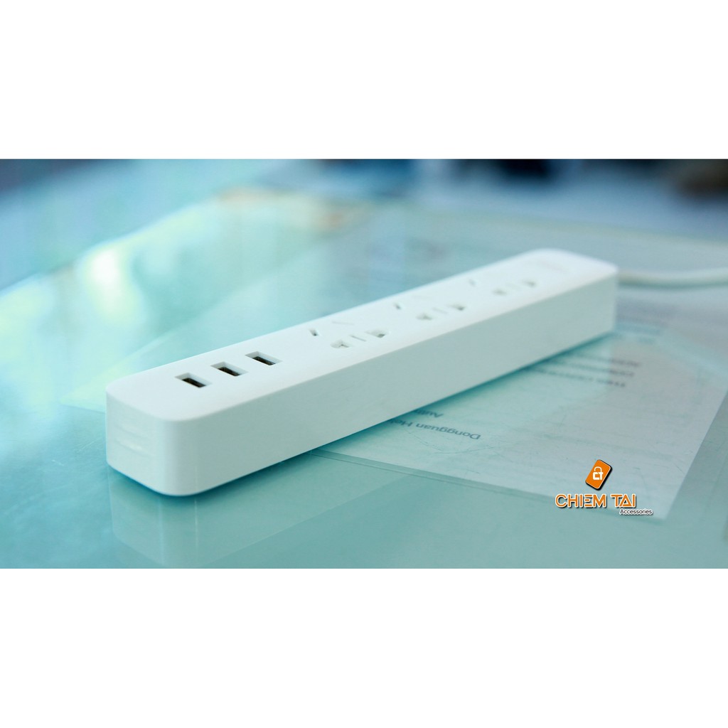 Ổ cắm Mi Power Strip tích hợp cổng sạc 3 USB (phiên bản mới)