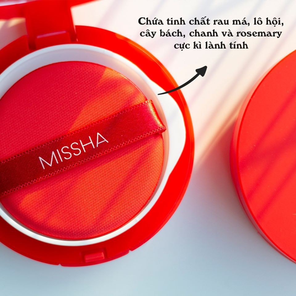 Phấn nước Missha Velvet Finish Cushion bản đỏ che phủ mỏng mịn