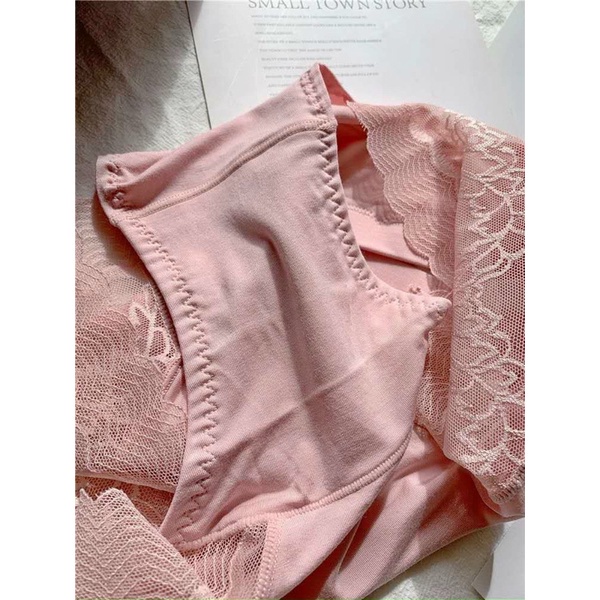 (QLW11) Quần Lót Nữ Phối Ren Cạp cao Gen Bụng - Quần chip nữ cotton phối ren Freesize 40-60kg