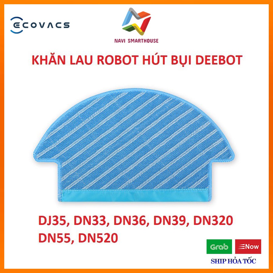 Phụ kiện Khăn lau cho Robot hút bụi lau nhà Ecovacs DN33, DN320, DN36, DN39, DN55, DN520, DN56, DJ35